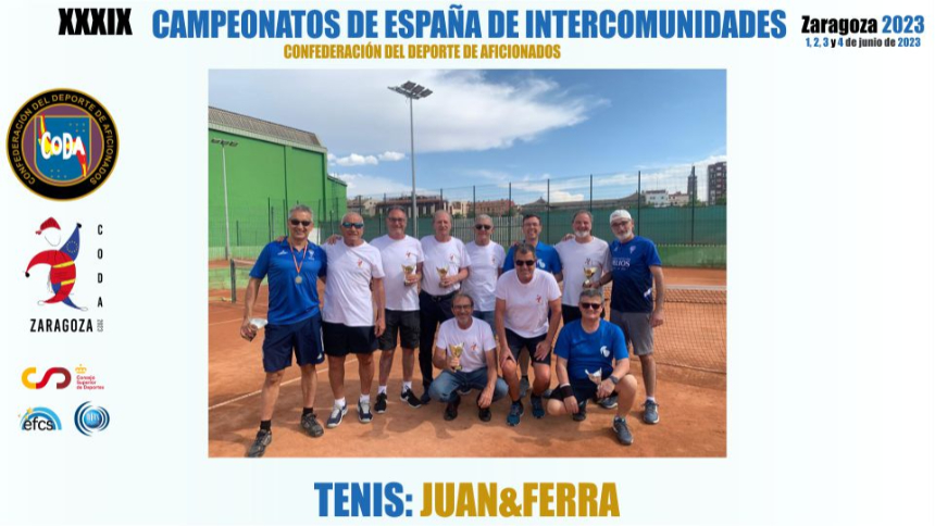 XXXIX CAMPEONATOS CODA. ZARAGOZA-23 -TENIS CAMPEÓN JUAN&FERRA